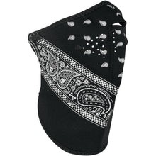 Neo-X  Longer Neck 3 Panel Paisley Design Neoprene Mask