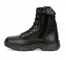 Genuine Leather Swat Style Rider Boots with side zips BTM1012