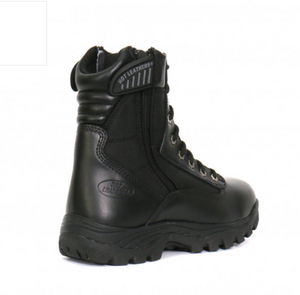 Genuine Leather Swat Style Rider Boots with side zips BTM1012