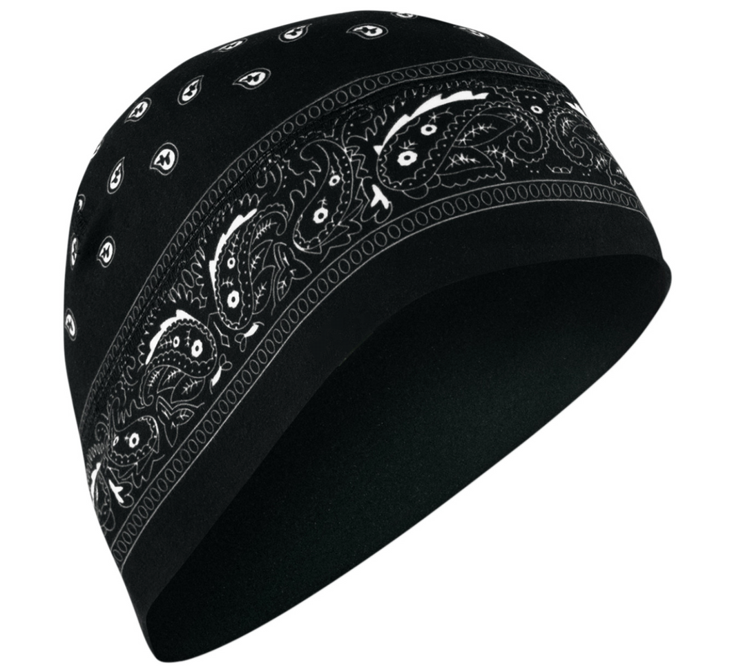 Black Paisley Beanie Sportflex