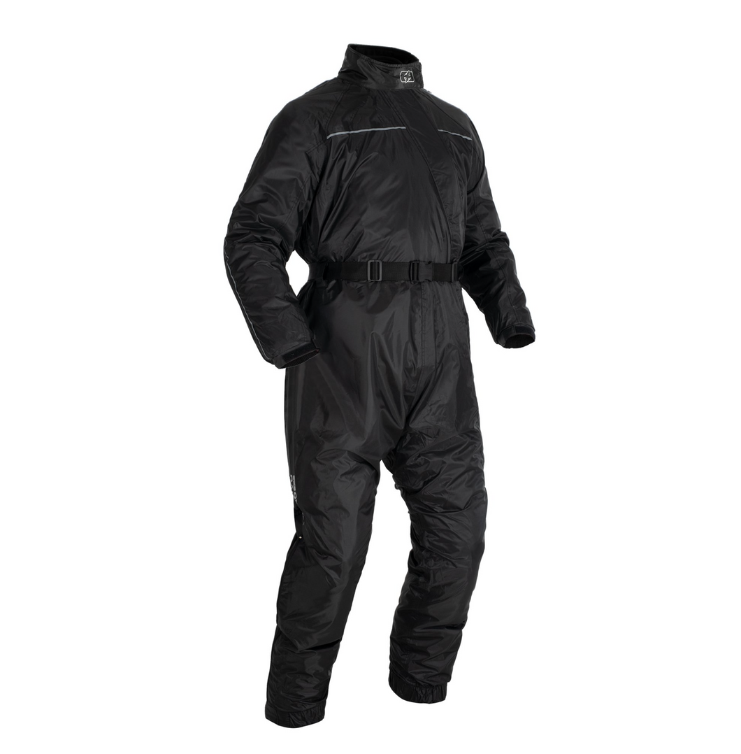 One Piece Waterproof Biker Oversuit Black