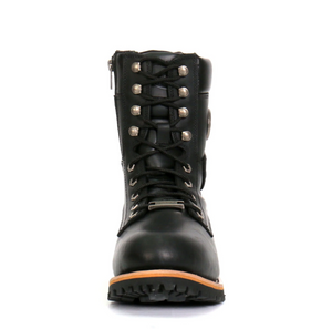 Mens's Two Tone Logger Leather Lace Up Boots BTM1011