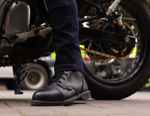 MERTON Waterproof Black Biker Boots