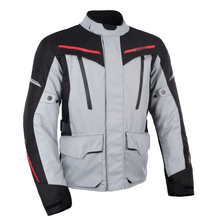 Grey/Black/Red Stealth Motorcycle Jacket
