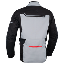 Grey/Black/Red Stealth Motorcycle Jacket