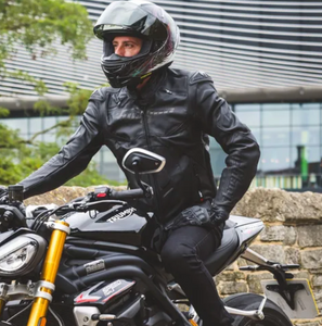 AA Armoured Black Riding Jeans Straight Cut