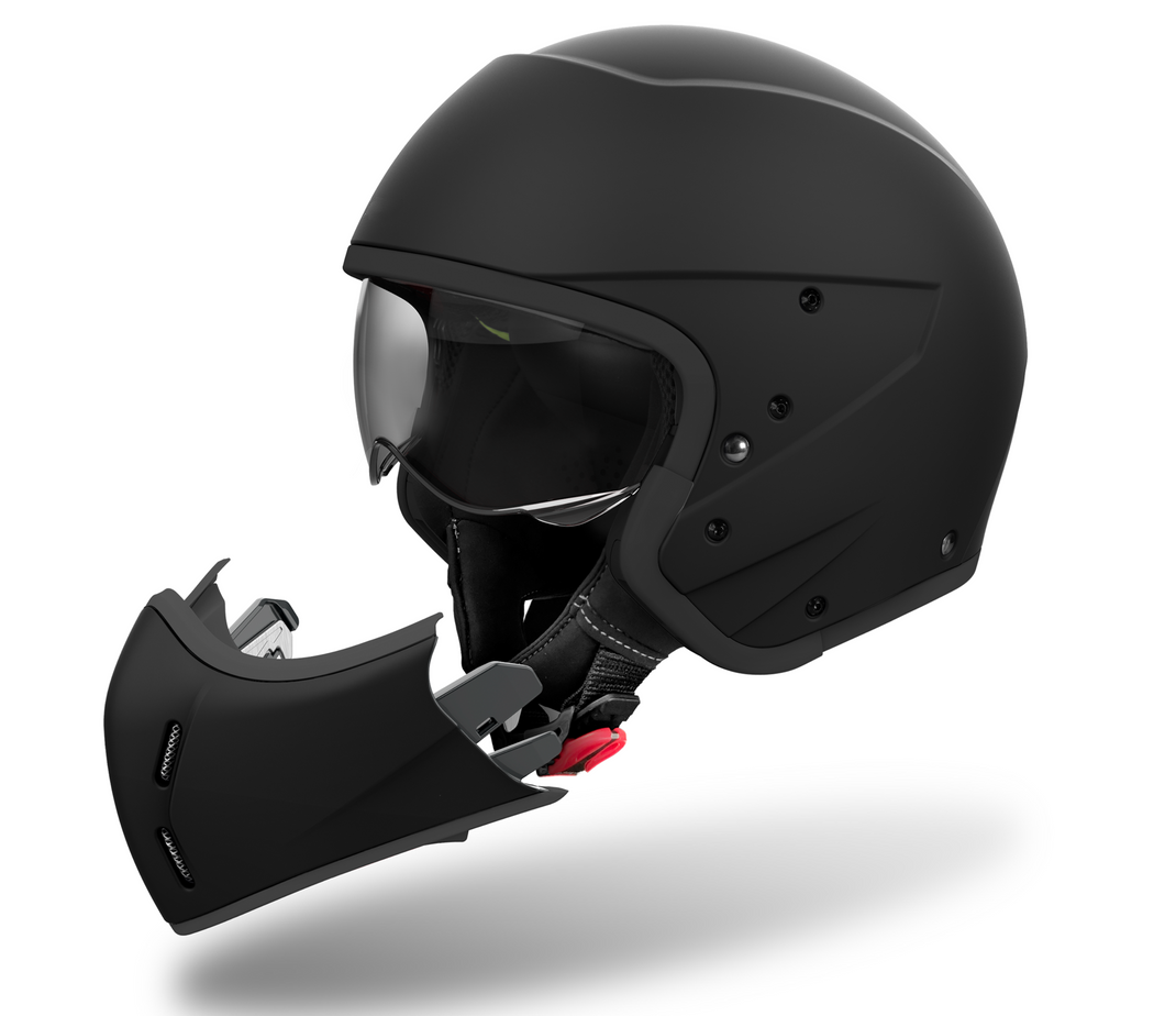 J110 Matt Black Full / Open Face Helmet