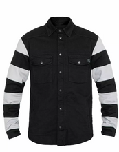 XTM Motoshirt Textile Jacket AAA RATED- Prison Stripe