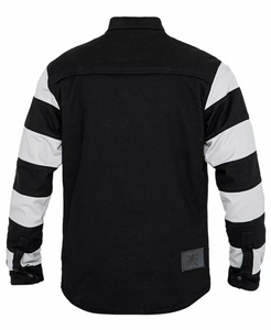 XTM Motoshirt Textile Jacket AAA RATED- Prison Stripe