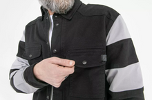 XTM Motoshirt Textile Jacket AAA RATED- Prison Stripe