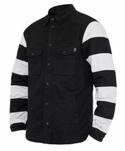XTM Motoshirt Textile Jacket AAA RATED- Prison Stripe