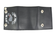 Lone Wolf Leather Wallet with Security Chain