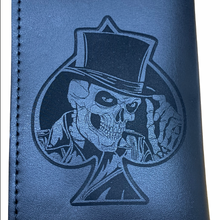  Bi Fold Leather Wallet 5 interior pockets Heavy Duty Chain