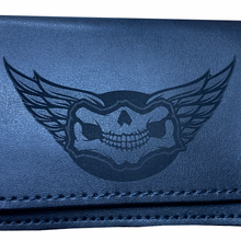  Bi Fold Leather Wallet 5 interior pockets Heavy Duty Chain