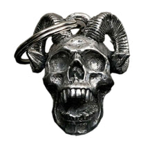 3D Horn Demon Skull Bell