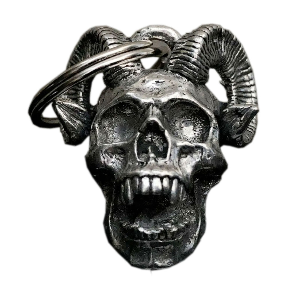 3D Horn Demon Skull Bell