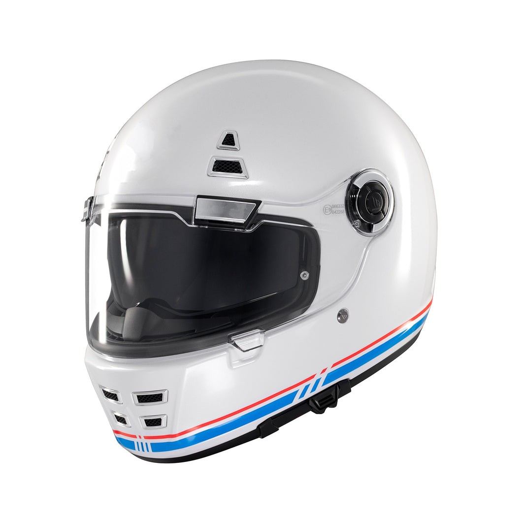 SV Plain White Full Face Motorcycle Helmet
